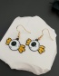 Fashion Color Alloy Drop Oil Halloween Candy Eye Pu Necklace