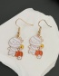 Fashion Color-2 Alloy Drip Oil Halloween Mummy Minifigure Earrings