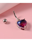 Fashion Oval (2 Pieces) Titanium Steel Diamond Geometric Piercing Belly Button Nails