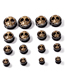 Fashion Skull - Pulley Type 25mm (2) Stainless Steel Hollow Skull Pulley Pierced Ear Extensions