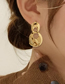 Fashion Gold Alloy Geometric Hollow Stud Earrings