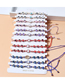 Fashion Color Cord Braided Eye Bracelet Set