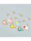 Fashion Pink Alloy Drop Oil Cloud Helicopter Earrings