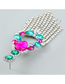 Fashion Ab Color Alloy Diamond Geometric Tassel Drop Earrings