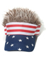 Fashion No Embroidery Style Polyester Stars Stripe Flag Wig Baseball Cap