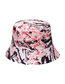 Fashion Red Polyester Graffiti Bucket Hat