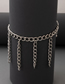 Fashion Silver Alloy Thick Chain Anklet