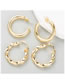 Fashion Spiral Alloy Geometric Spiral Round Earrings
