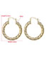 Fashion Geometry 1 Alloy Gold Plated Geometric Spiral Earrings