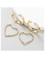 Fashion Heart-shaped Alloy Diamond Heart Earrings