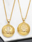 Fashion Girl Girl's Round Necklace With Brass And Diamonds