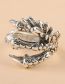 Fashion Silver Metal Dragon Claw Ring