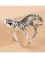 Fashion Silver Metal Animal Lizard Ring