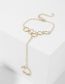 Fashion Gold Alloy Geometric Ring Link Bracelet