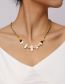 Fashion Green Alloy Geometric Pearl Rice Beads Heart Beaded Necklace