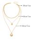 Fashion Gold Alloy Butterfly Angel Chain Multilayer Necklace
