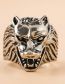 Fashion Silver Alloy Geometric Lion Ring
