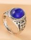 Fashion Silver Metal Geometric Imitation Jewelry Ring