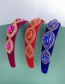 Fashion Color Fabric Alloy Diamond-studded Water Drop Headband