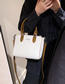 Fashion Light Grey Pu Large Capacity Messenger Bag