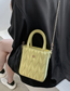 Fashion Pearlescent Pu Embroidered Thread Large Capacity Crossbody Bag