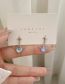 Fashion A Pair Of S925 Silver Needle Angel Earrings Alloy Set Moonlight Wing Angel Stud Earrings