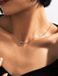 Fashion Silver Alloy Diamond Ring Necklace