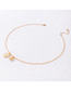 Fashion Gold Alloy Heart Disc Necklace