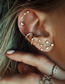 Fashion 6602 Alloy Diamond Geometric Stud Earrings