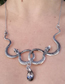 Fashion Silver Alloy Geometric Snake Necklace