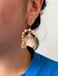Fashion Gold Alloy Cutout Moth Earrings