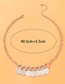 Fashion Silver Alloy Disc Fringe Necklace