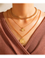 Fashion Gold Alloy Geometric Chain Disc Planet Multilayer Necklace