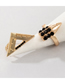 Fashion Gold Alloy Diamond Pencil Triangle Ring Set