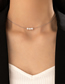 Fashion Silver Alloy Geometric Pearl Necklace