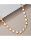 Fashion Gold Alloy Heart Necklace