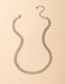 Fashion Silver Alloy Geometric Cutout Necklace