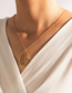 Fashion Gold Alloy Geometric Face Necklace