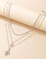 Fashion Silver Alloy Daisy Snake Layered Necklace