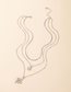 Fashion Silver Alloy Daisy Snake Layered Necklace