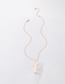 Fashion Gold Alloy Geometric Spiral Pearl Necklace