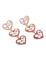 Fashion Suit Alloy Diamond Heart Earrings