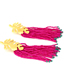 Fashion Suit Alloy Rice Beads Beaded Tassel Leaf Earrings