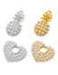 Fashion White Gold Pineapple Geometric Pearl Pineapple Diy Ornament Accessories