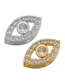 Fashion White Gold Copper Diamond Eye Diy Jewelry Accessories