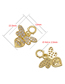 Fashion White Gold Copper Inlaid Zirconium Bee Diy Jewelry Accessories