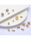 Fashion 5*10mm White Gold White Diamond Copper Gold-plated Big Hole Diamond Small Waist Diy Jewelry Accessories