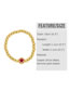 Fashion Red Brass Gold Plated Beaded Diamond Drop Oil Pentagram Ball Bracelet