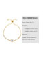 Fashion C Brass Inlaid Zirconium Claw Chain Love Eye Pull Bracelet