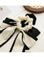 Fashion White Bow Fabric Bow Pleated Headband
